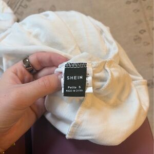 SHEIN Cream Casual Top